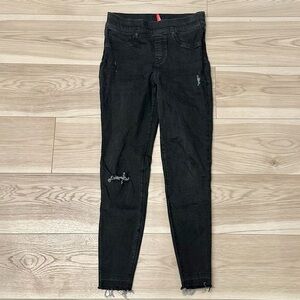 SPANX Black Skinny Ripped Jeggings